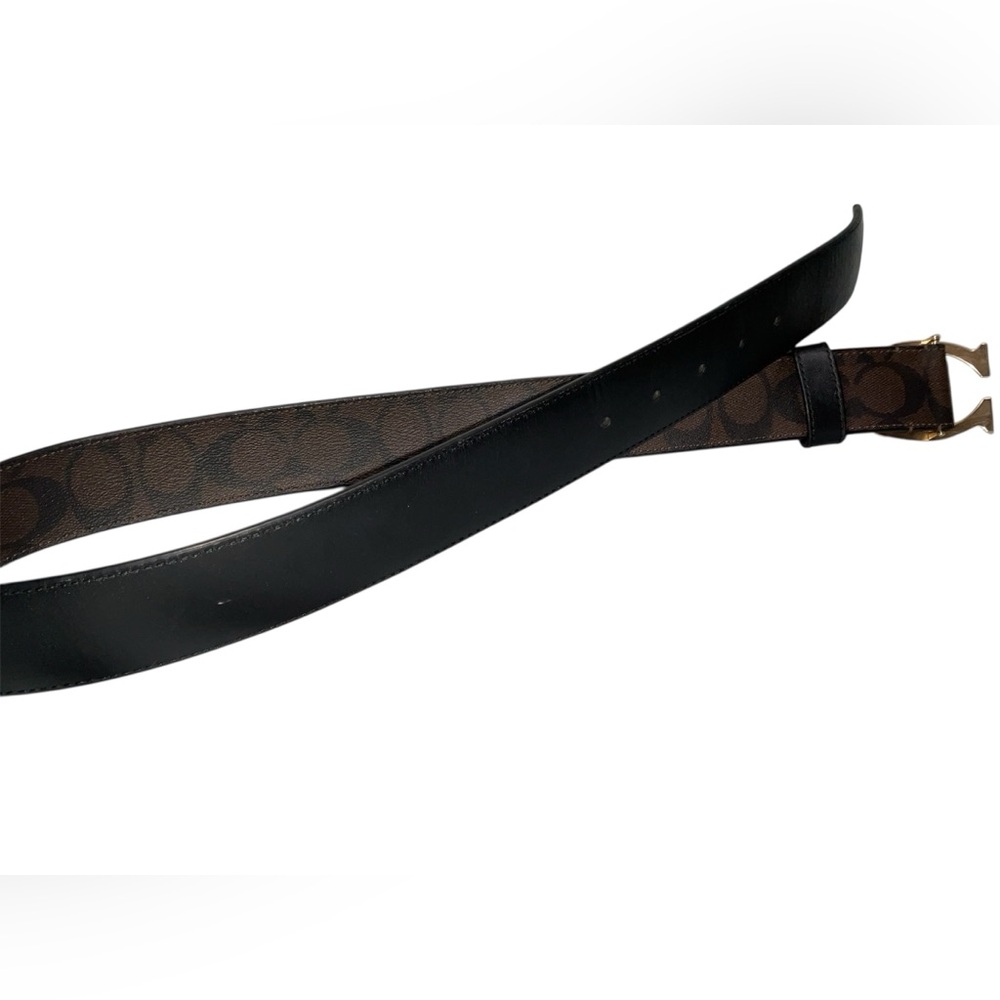 Coach Signature Buckle Belt SM Chestnut Brown - Picture 9 of 9